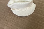 White winter warm hat