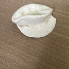 White winter warm hat