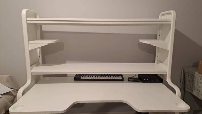 White Steel Gaming Desk - warranty active
