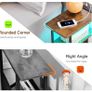 Bedside Table Set of 2, Narrow Side Table with Charging Station Image 2