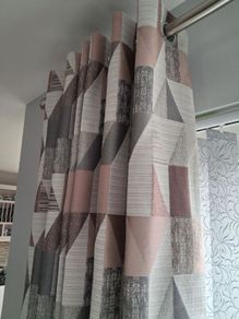 Harry Corry Eyelet Curtains 2 Pairs 90x90 and 90x72 - Plus 4 Cushions