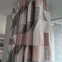 Harry Corry Eyelet Curtains 2 Pairs 90x90 and 90x72 - Plus 4 Cushions