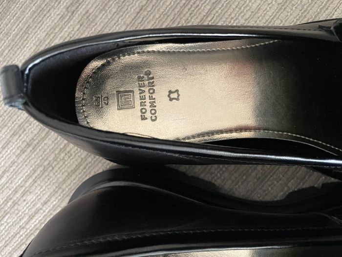 Next Black Leather Chunky Sole Loafers - Size 40 - New