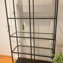Spacious Double Size Glass Bookcase/Display Shelf