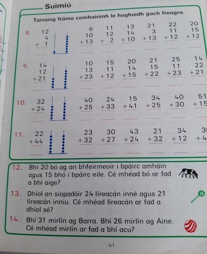 Gaeilge Gafa le Mata vintage school books