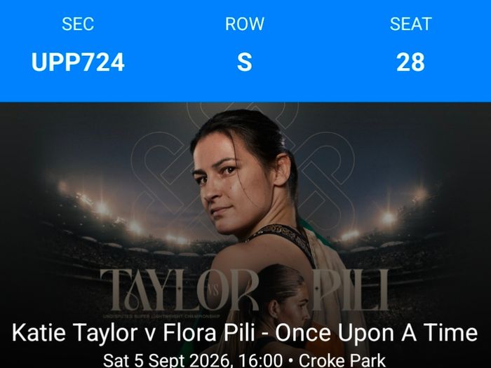 Katie Taylor Tickets Face Value