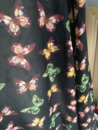 Butterfly print ladies blouse, fab on over skinny jeans