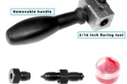 3/16in Double Flaring Tool Metal Handheld Brake Line Double Tool for Motorcycle Automotive Truck Brake Line Flaring Tool