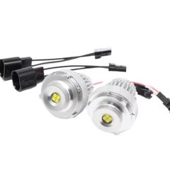 For BMW 5 Series E60 E61 LCI halogen Headlight 545i 550i 535i 530i 520i 2007-2010 100W LED Angel Eyes Marker Lights Bulb