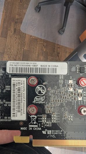 Nvidia GeForce GT 1030 Low profile graphics card