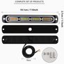 Bright 4pcs Ultra-Slim Amber White LED Work Light - Surface Mount LED Emergency Light with 24 LEDs, Mini Grille Lights Image 2