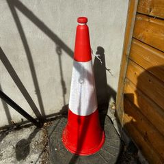 Big red traffic control cone