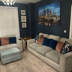 Couch (4 seater), Cuddler and storage footstool