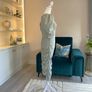 Ladies Light Sage Green Ruched AX Paris Dress Image 7