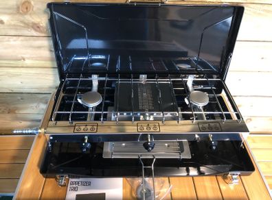 Outwell Twin Burner Stove With Grill.