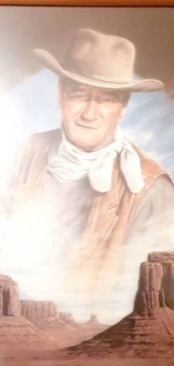 John Wayne Wooden Framed Picture