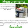 Hanging Basket Brackets for Concrete Fence Posts [2 PACK] Supports Easy Fill Baskets, Lantern Bird Feeders Adjustable Height Visit the HowseHold Store Image 2