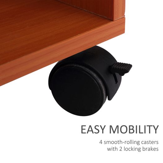Multi Storage Compact Work Desk, with Wheels