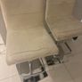 Five cream kitchen bar stools Image 3