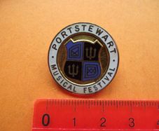 Vintage Portstewart Musical Festival Enamel Pin Badge