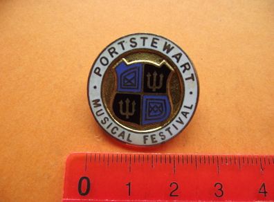 Vintage Portstewart Musical Festival Enamel Pin Badge