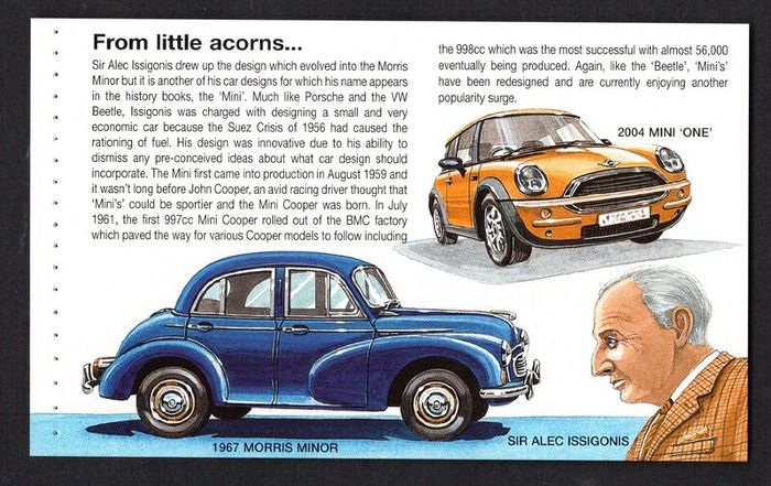 2005 Jersey Motor Festival Classic Cars Commemorative Stamps Booklet Mint Never Hinged (MNH) Photos of panes including