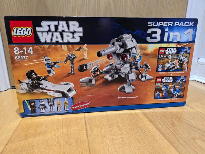 Lego 66377 Star Wars Bundle Pack, Super Pack 3 in 1 (Sets 7869, 7913, and 7914)
