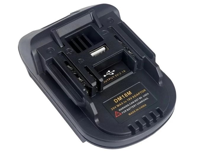 Adapter Converter DM18M Battery Adapter for DEWALT DCB200 DCB205 20V Lithium to MAKITA BL1830