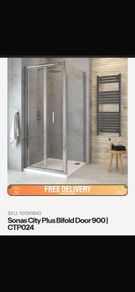 900mm city plus bifold door and side panel set
