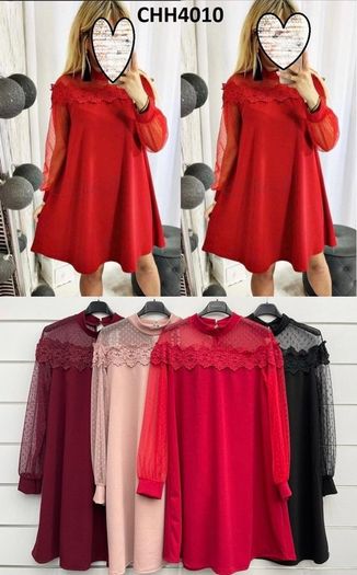 Boho Dress Trapezoidal Tulle Sleeves Lace
