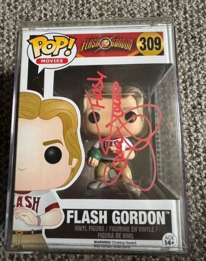 Funko Pop Movies Flash Gordon Flash Gordon 309 Signed Sam Jones Flash Ted