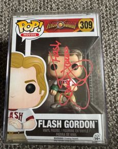 Funko Pop Movies Flash Gordon Flash Gordon 309 Signed Sam Jones Flash Ted