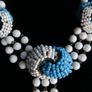 Vintage Beaded Crystal with Spiral Rope Necklace Image 2