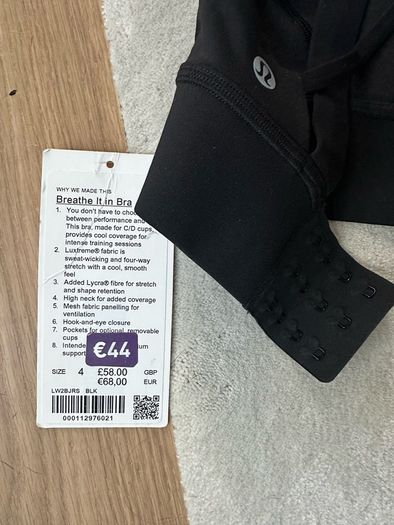 lululemon breathe it in bra