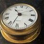 Vintage Brass Maritime Themed Clock Image 2