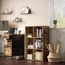 Bookcase, Bookshelf, Storage Shelf with 6 Compartments, Standing Shelf, Cube Shelf, for Living Room, Home Office, Dinning Room, Rustic Brown LBC203BX Image 7