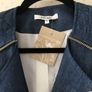 MARIELY PARIS Cotton Zips Jacket New 42        The Uptown Biker! Image 2
