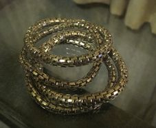 Silver Tone Stretch Bracelet Bangles X 4