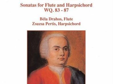 C.P.E. Bach. Sonatas for Flute and Harpischord WQ. 83 - 87.. CD. Free Postage!
