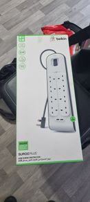 Belkin 8 Socket Extension Lead with 2 USB Ports