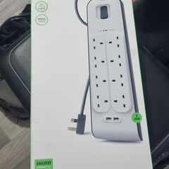 Belkin 8 Socket Extension Lead with 2 USB Ports