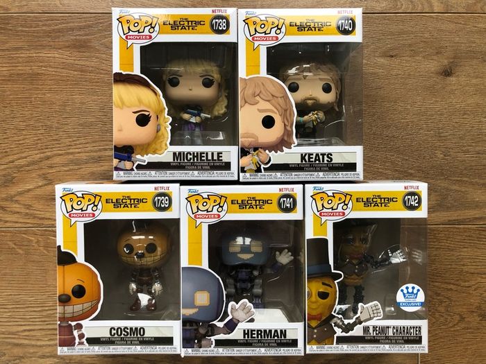 The Electric State Complete Set (5 Funko Pops!)