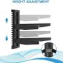 NEW SALE | 2 Floating Shelf Wall bracket with Strengthened Tempered Glass for DVD Players/Cable Boxes/Games Consoles/TV Accessories, 2 Shelves, Black Image 4