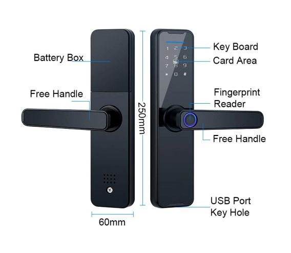 Tuya X7 Smart Lock - Fingerprint and Keypad Unlock