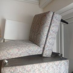 Lounge armchair and padded chair