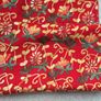 Chinese red embroidered scarf Image 6