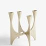 Gold Metal Candlestick Image 4