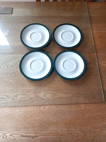Denby Greenwich Saucers x 4 New