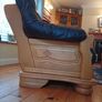 Three Piece Suite reupholstered leather Image 8