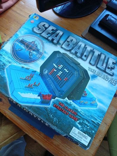 Battleship/Sea Battle board game.